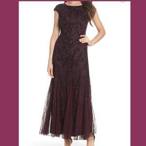PISARRO NIGHTS Embellished A-Line Gown